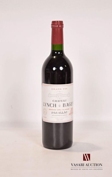 null 1 bouteille	CH. LYNCH BAGES	Pauillac GCC	2000
	Et. impeccable. N : bas goul...