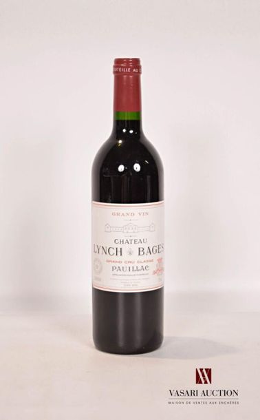 null 1 bouteille	CH. LYNCH BAGES	Pauillac GCC	2000
	Et. impeccable. N : mi goulo...
