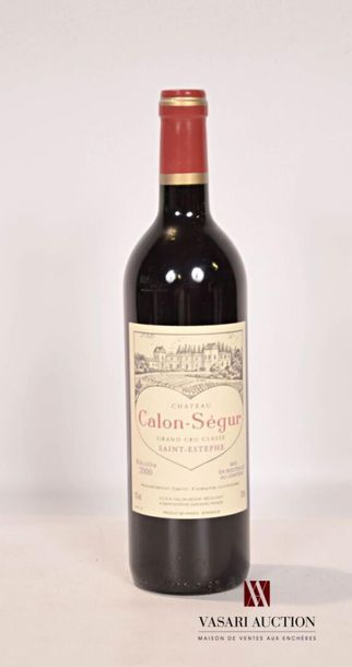null 1 bouteille	CH. CALON SÉGUR	St Estèphe GCC	2000
	Présentation et niveau, im...