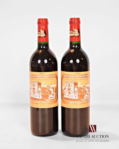 null 2 bouteilles	CH. DUCRU BEAUCAILLOU	St Julien GCC	1995
	Présentation et niveau,...