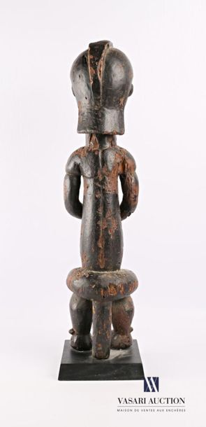 null FANG - GABON
Figure de reliquaire féminine de style Betsi en bois sculpté et...