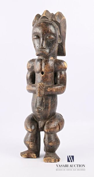 null FANG - GABON
Statue d'ancêtre, gardien de reliquaire de style Mvaï en position...