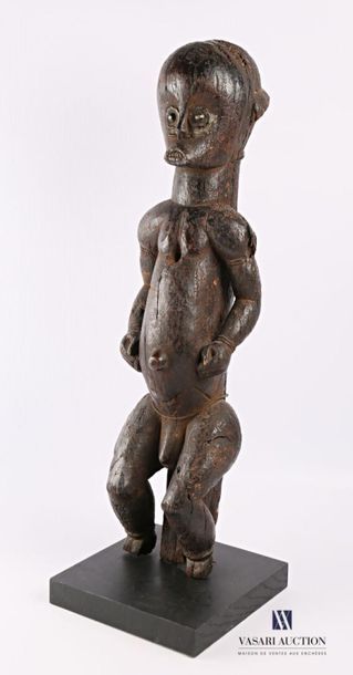 null FANG - GABON
Statue d'ancêtre, gardien de reliquaire assis en bois sculpté patiné
Haut....