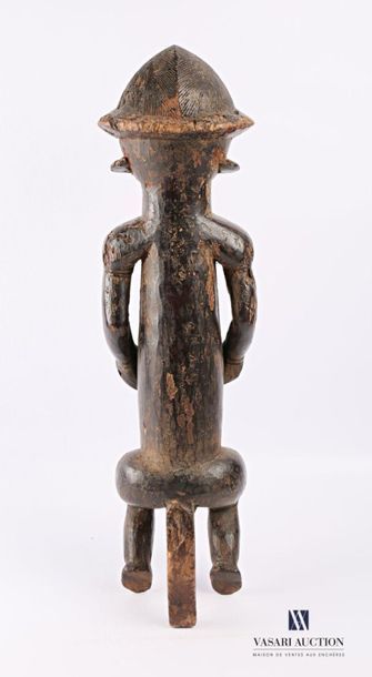 null FANG - GABON
Statue d'ancêtre, gardien de reliquaire en bois sculpté patiné...