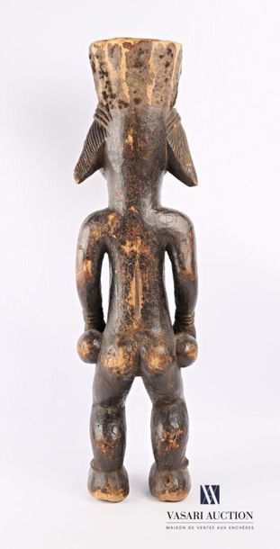 null PUNU - GABON
Fétiche féminin en bois sculpté et patiné
Haut. : 64 cm (hors socle)
Note...