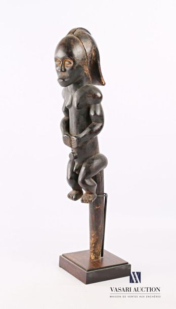 null FANG - GABON
Statue d'ancêtre, gardien de reliquaire en bois sculpté figurant...