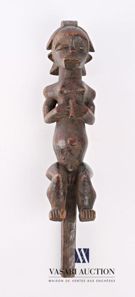 null FANG - GABON
Statue d'ancêtre, gardien de reliquaire en bois sculpté et patiné...