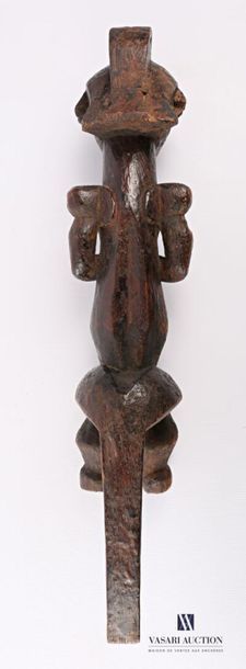 null FANG - GABON
Statue d'ancêtre, gardien de reliquaire en bois sculpté et patiné...