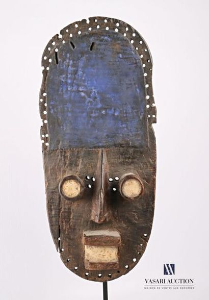 null COTE D'IVOIRE - GREBO
Masque en bois sculpté polychrome 
Haut. : 50 cm - Larg....