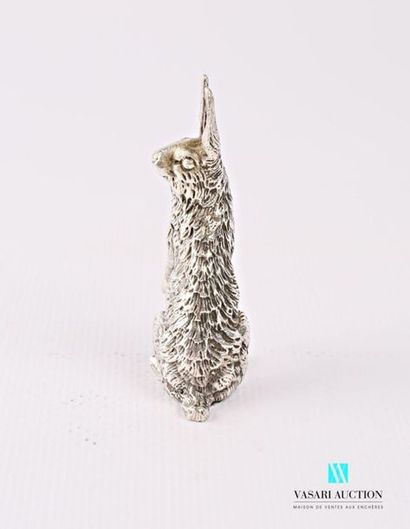 null Silver subject depicting a sitting hare.
High. : 5,5 cm - Weight : 53,67 g