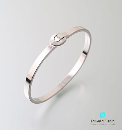 null Louis Vuitton, Emprise, bracelet jonc en or gris 750 millièmes rigide ouvrant...