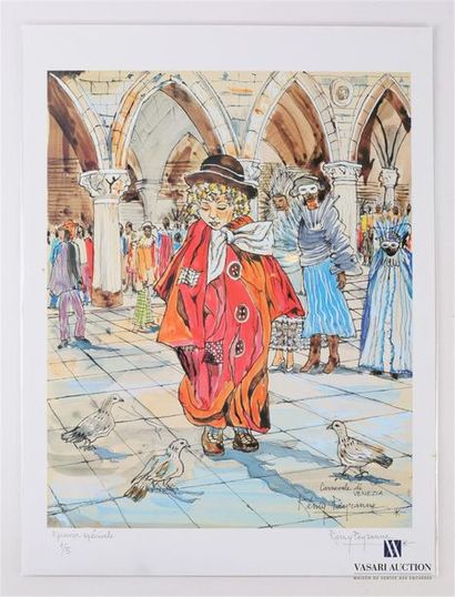 null PEYRANNE Rémy (XXth century)
Carnival of Venice
A lithograph and a reprographic...