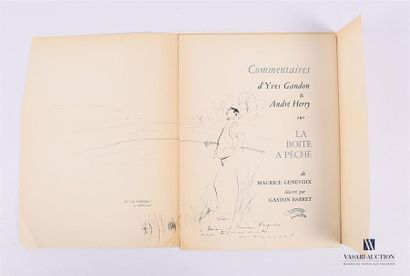 null GANDON Yves and HERRY André - Comments on Maurice Genevoix's fishing box illustrated...