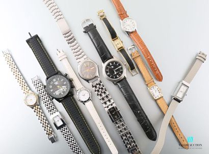 null Lot including ten fancy watches including Lancel, Yema, Codhor, Clyda, Spirit,...