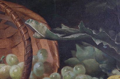 null ELLIVAL Charles Edouard X. (XIXème siècle)
Nature morte aux raisins et artichaut...