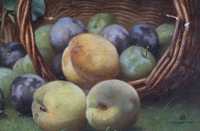 null ELLIVAL Charles Edouard X. (XIXème siècle)
Nature morte aux raisins et artichaut...
