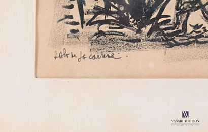 null CARRERE Jean Gérard (né en 1922)
Le bassin
Lithographie en noir
Signée en bas...