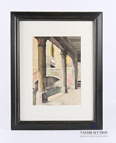 null LEMOIGNE André (1898 - 1987) Venetian 

Bridge Watercolour on paper
Titled and...