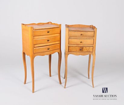 null Set including two natural wood bedside tables, they present a moving gallery...