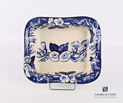 null Jules VIEILLARD- Bordeaux
Rectangular shaped bowl in fine earthenware with blue...