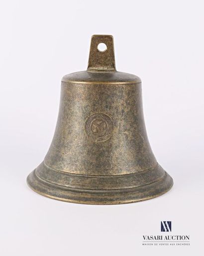 null Cloche en bronze marquée PS GRAF-SPEE 1939
Diam. : 19 cm - Haut. : 19,5 cm