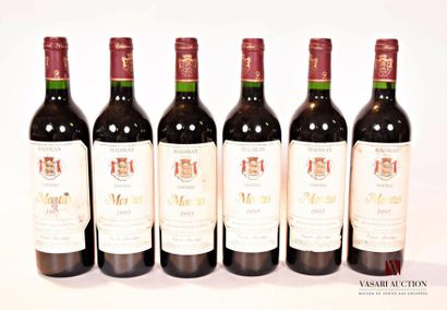 null 6 bouteilles	MADIRAN mise Château Montus "Cuvée Prestige"		1995
	Et. tachées...