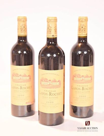 null 3 bouteilles	Château LAFON ROCHET	St Estèphe GCC	2000
	Et.: 1 impeccable, 1...