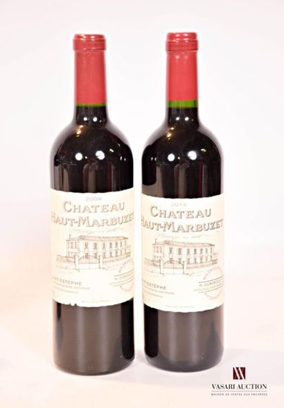 null 2 bouteilles	Château HAUT MARBUZET	St Estèphe	
	1 blle de 2014, 1 blle de 2008.		
	Et....