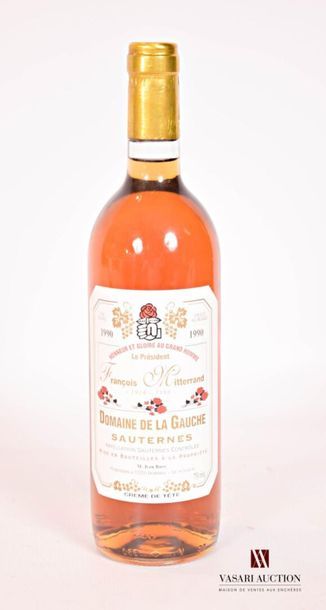 null 1 bouteille	DOMAINE DE LA GAUCHE	Sauternes	1990
	Crème de Tête. Et. à peine...