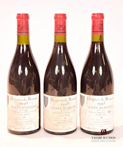 null 3 bouteilles	AUXEY DURESSES 1er Cru - Hospices de Beaune - Cuvée Boillot		1995
	mise...