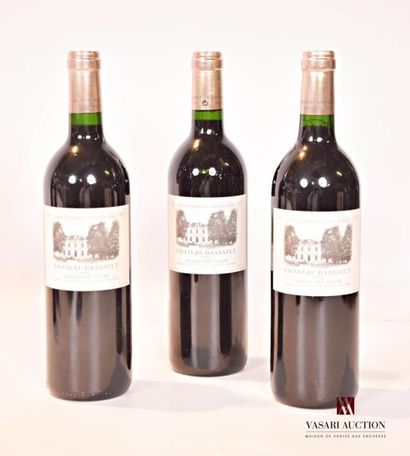 null 3 bouteilles	Château DASSAULT	St Emilion GCC	1995
	Et. à peine tachées. N :...