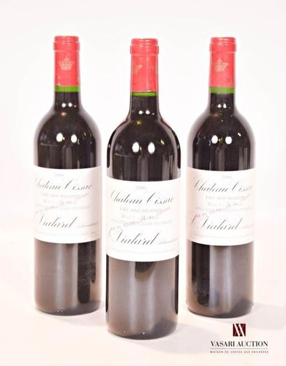 null 3 bouteilles	Château CISSAC	Haut Médoc CB	2000
	Présentation et niveau, imp...