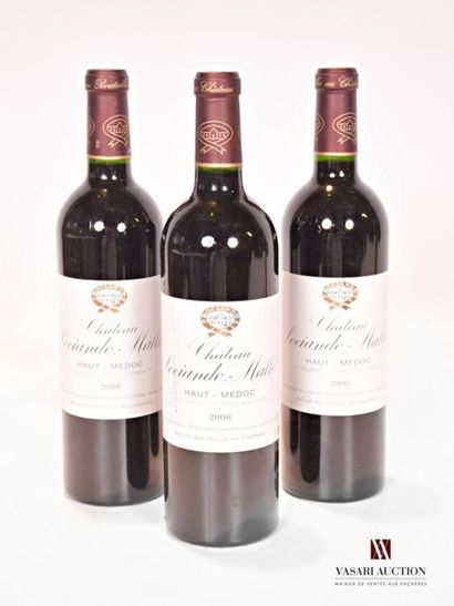 null 3 bouteilles	Château SOCIANDO MALLET	Haut Médoc	2000
	Et.: 2 impeccables, 1...