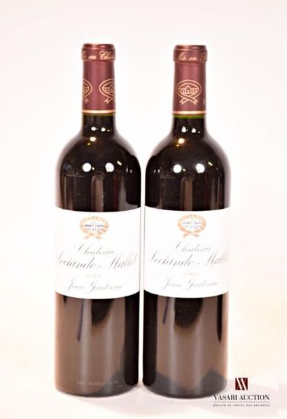 null 2 bouteilles	Château SOCIANDO MALLET	Haut Médoc	
	1 blle de 2010, 1 blle de...