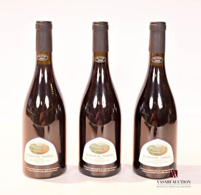 null 3 bouteilles	Vin de Table Bio Clos des Mailloles mise Clôt de Taillelauque		2002
	Et....