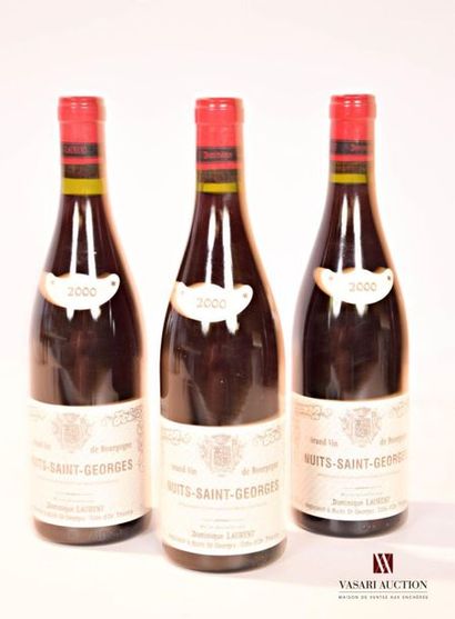 null 3 bouteilles	NUITS St GEORGES mise Dominique Laurent nég.		2000
	Présentation...