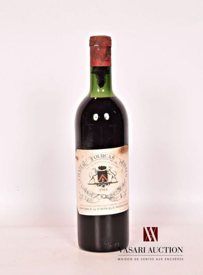 null 1 bouteille	Château FOURCAS HOSTEN	Listrac	1964
	Et. taché. N : tout en haut...