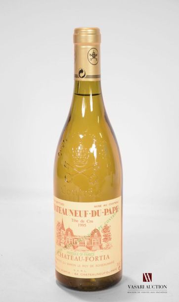 null 1 bottleCHATEAUNEUF DU PAPE white set Château Fortia1995Et
. impeccable. N:...