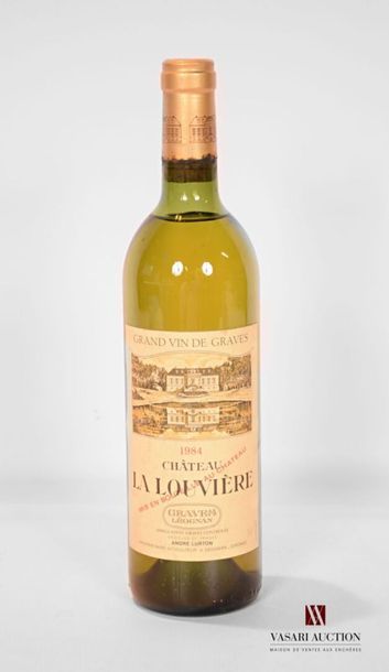 null 1 bouteille	Château LA LOUVIÈRE	Graves blanc	1984
	Et. légèrement tachée. N...