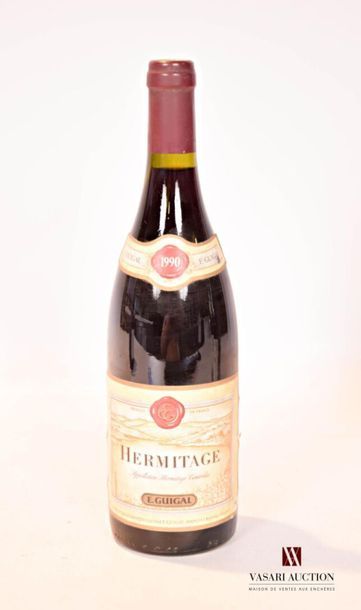 null 1 bottleHERMITAGE put Guigal1990Et
. a little faded, barely stained, and a little...
