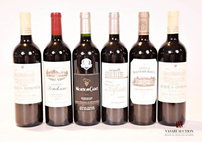 null Lot de 6 bouteilles comprenant :		
1 bouteille	Château LOUDENNE	Médoc CB	2011
2...
