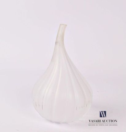 null SALVIATI
Vase soliflore modèle Drops en verre sablé de forme piriforme orné...