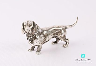 null Silver subject featuring a Dachshund.
High. 4 cm - Width : 8,3 cm - Weight :...