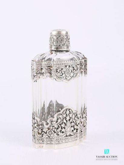 null Perfume bottle with cut sides arranged in a tiered arrangement, the frame and...