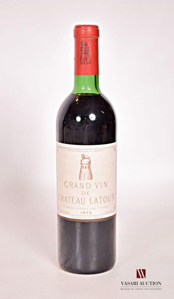 1 bouteille	Château LATOUR	Pauillac 1er GCC	1972
	Et....