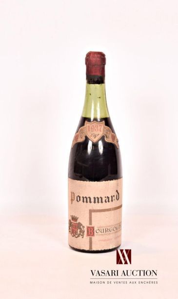 null 1 bouteille	POMMARD mise nég.		1937
	Et. fanée et tachée. N : 5 cm.		
