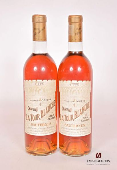 null 2 bouteilles	Château LA TOUR BLANCHE	Sauternes 1er CC	1969
	Et. excellentes...