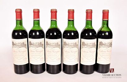 null 6 bouteilles	Château CALON SÉGUR	St Estèphe GCC	1986
	Et. un peu tachées. N...