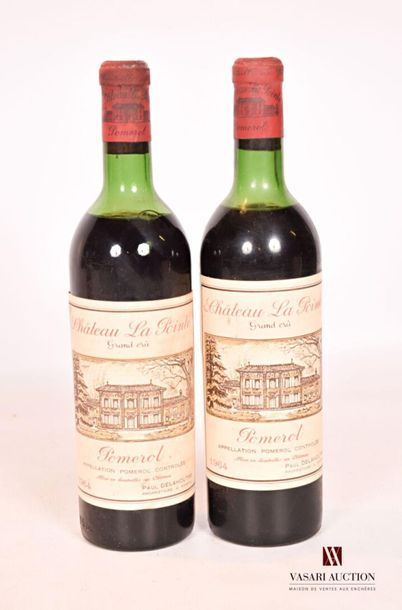 null 2 bouteilles	Château LA POINTE	Pomerol	1964
	Et. un peu fanées et un peu tachées....