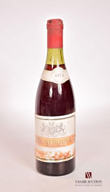 null 1 bouteille	RICHEBOURG mise Jean Gros Prop.		1973
	Et. scotchée, fanée et tachée....